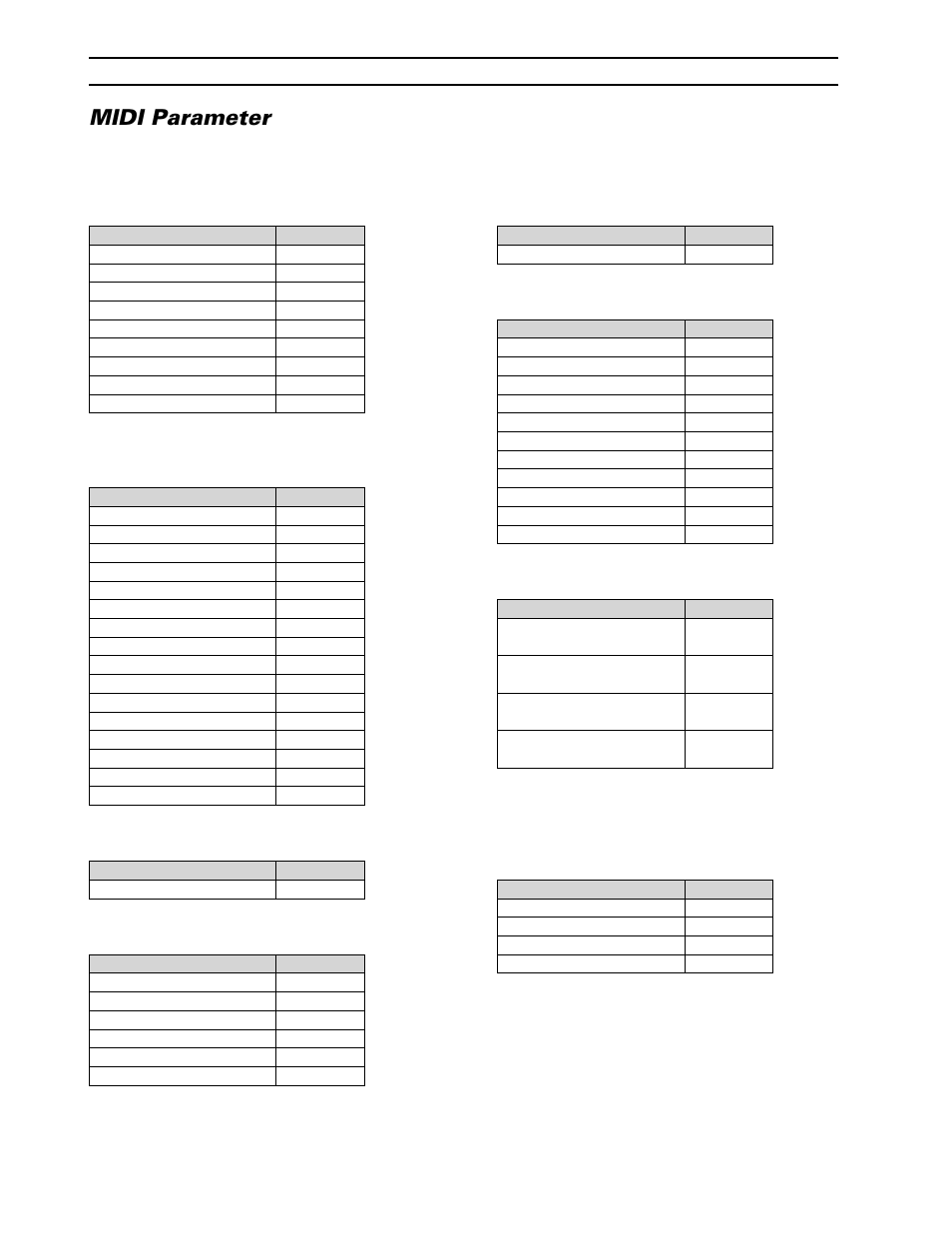 Midi parameter | Yamaha CBX-D5 User Manual | Page 68 / 76
