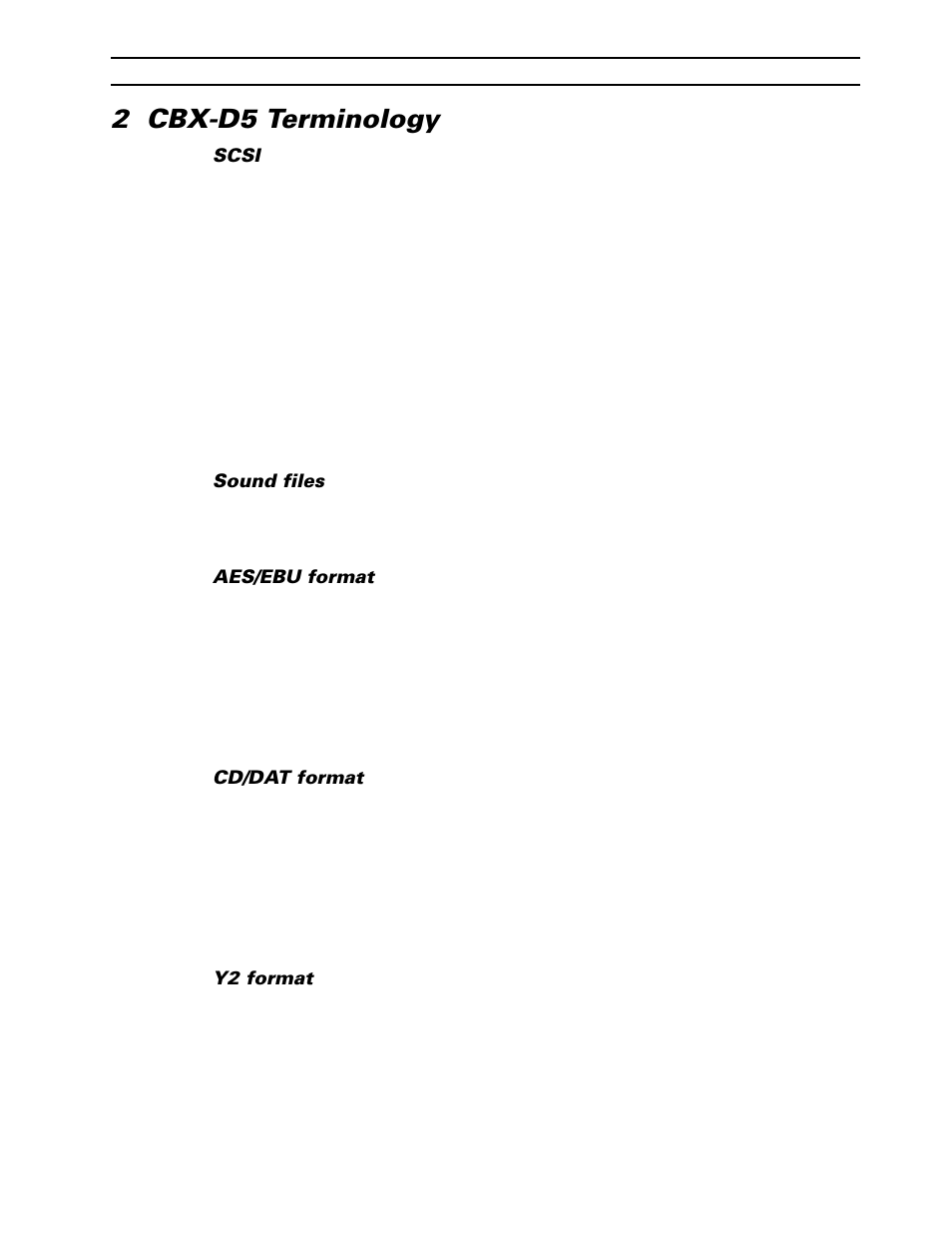 2 cbx-d5 terminology | Yamaha CBX-D5 User Manual | Page 9 / 76