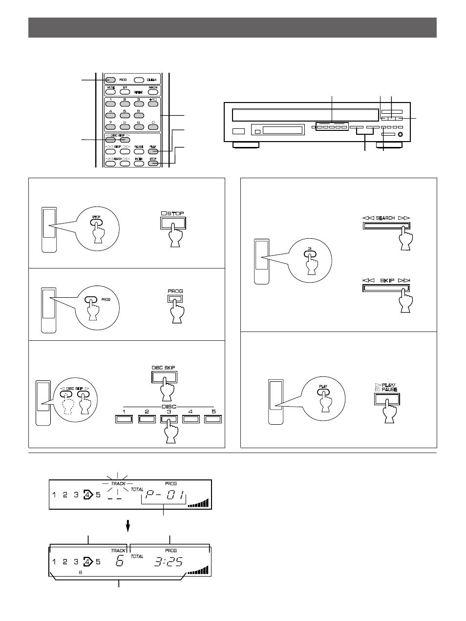 Program play | Yamaha CDC-91 User Manual | Page 10 / 15