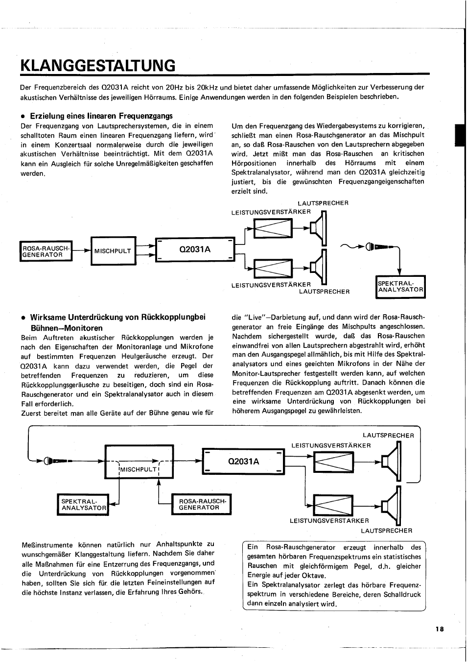 Klanggestaltung | Yamaha Q2031A User Manual | Page 19 / 20