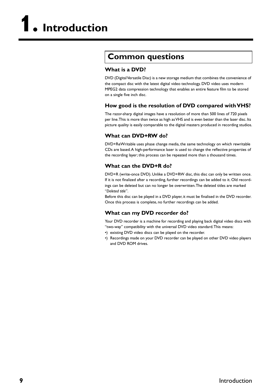 Introduction, Common questions | Yamaha DRX-2 User Manual | Page 14 / 76