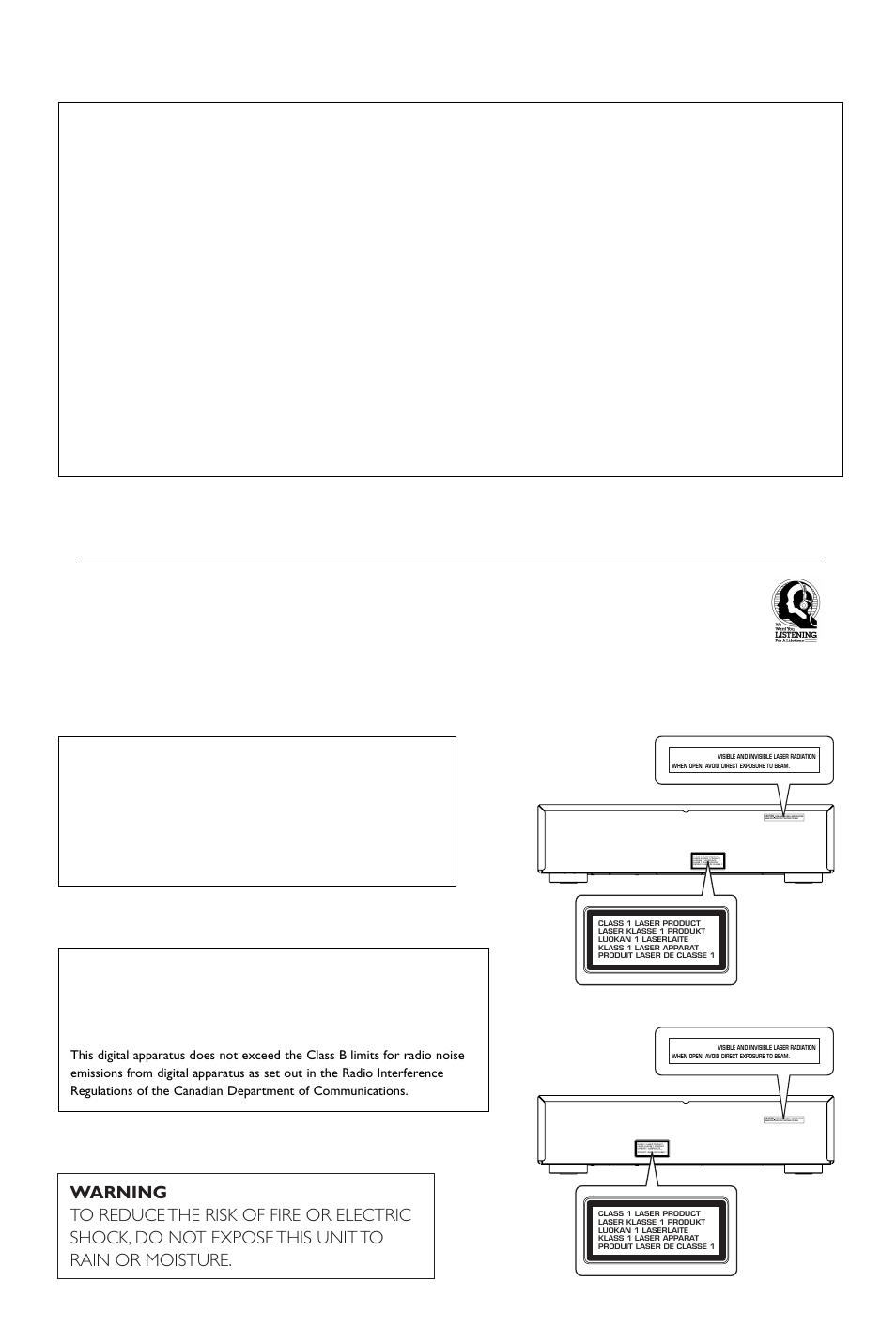 We want you listening for a lifetime | Yamaha DVD CHANGER User Manual | Page 3 / 30