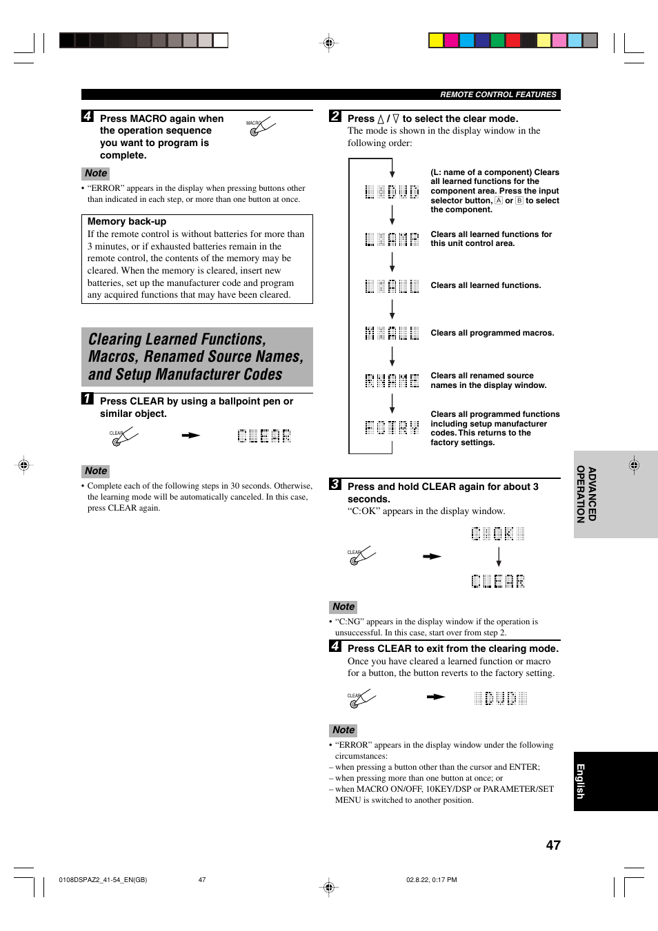 Yamaha DSP-AZ2 User Manual | Page 49 / 84