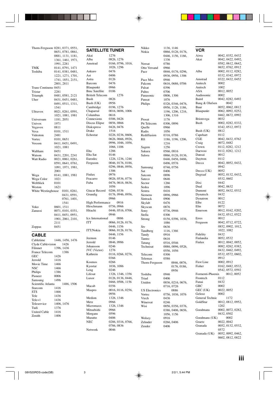 Yamaha RX-V520RDS User Manual | Page 65 / 71
