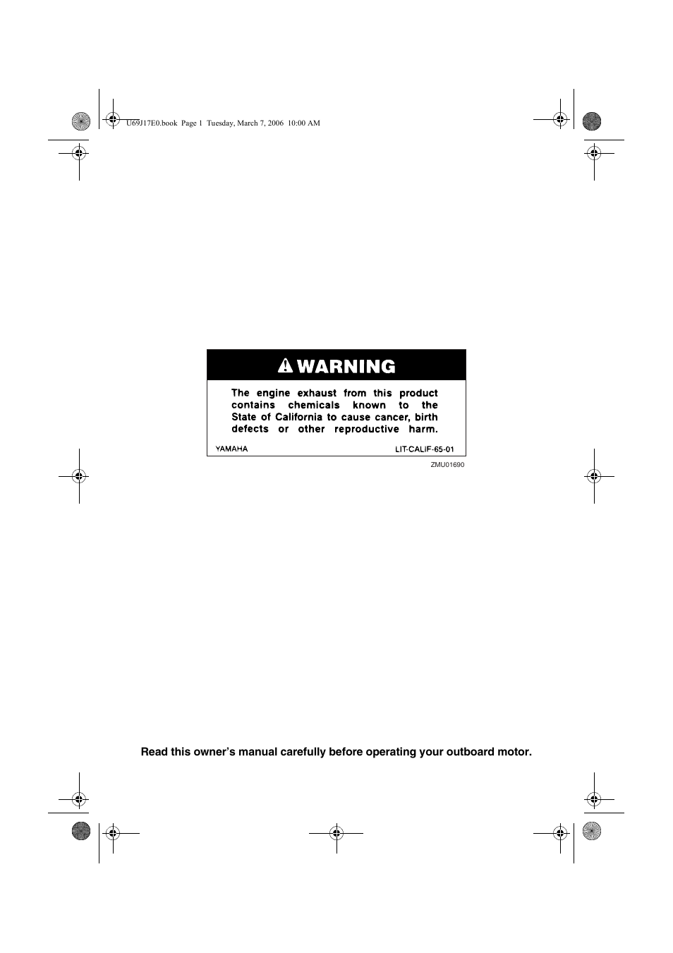 Yamaha LF225 User Manual | Page 2 / 94