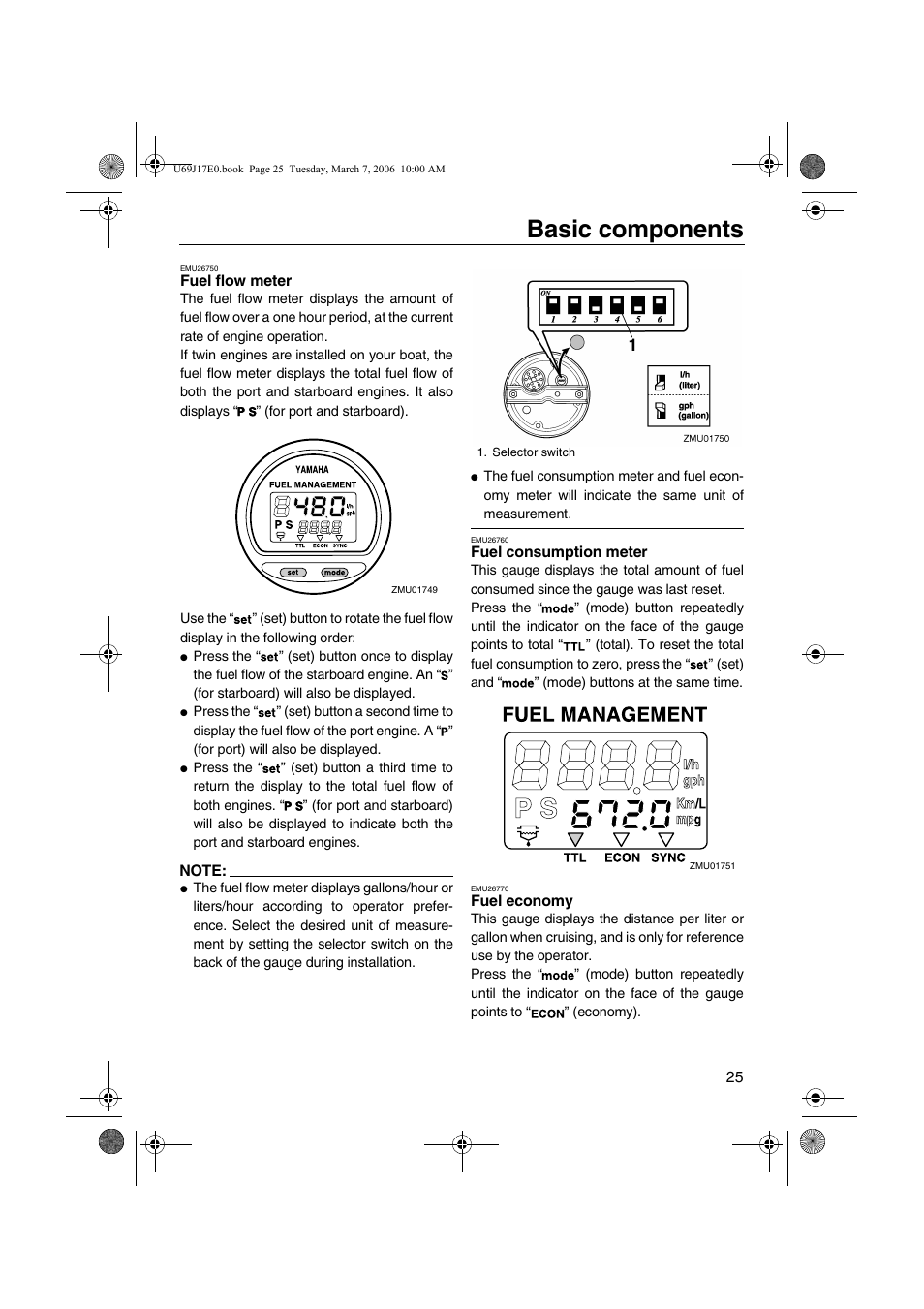 Basic components | Yamaha LF225 User Manual | Page 31 / 94