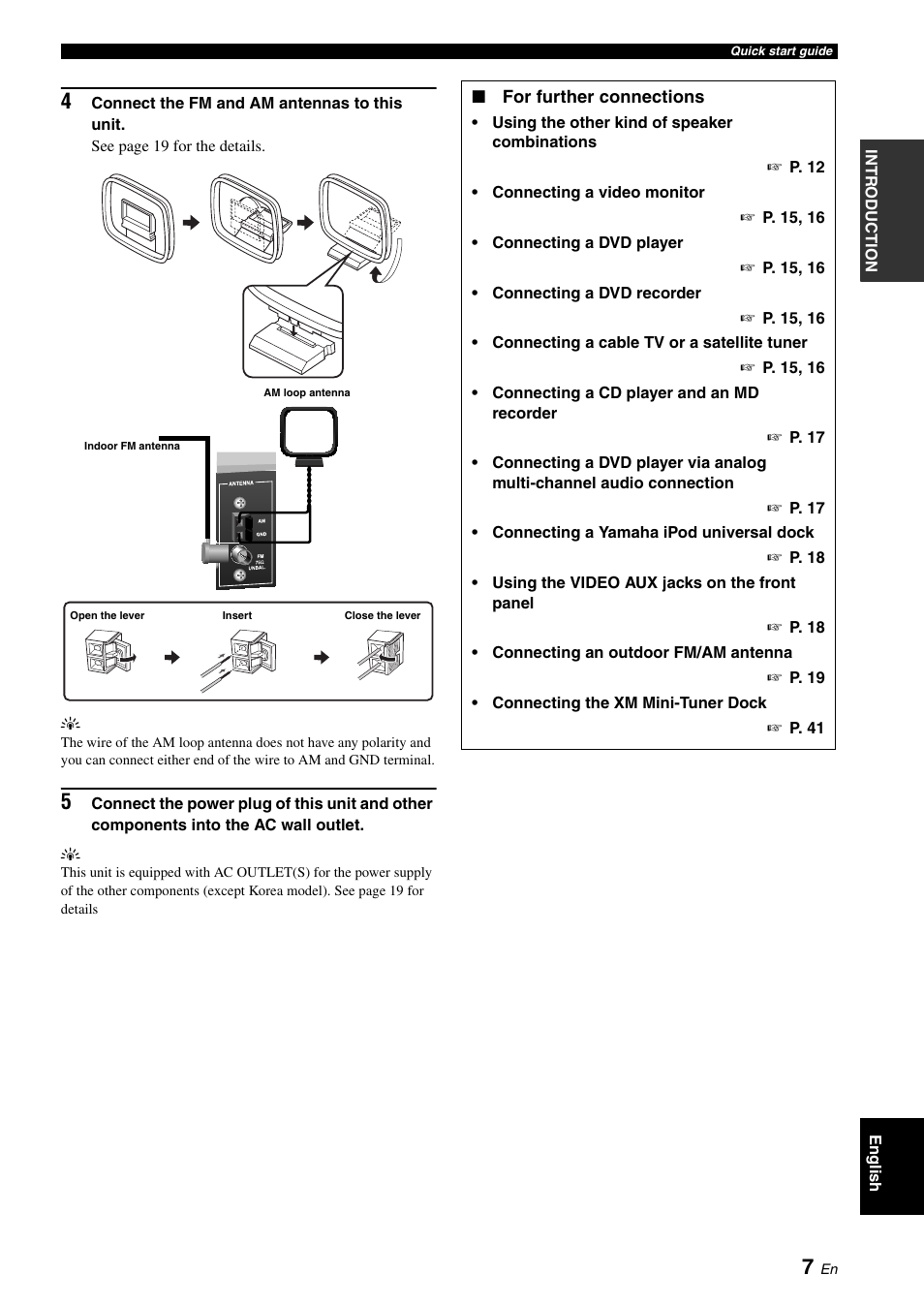 Yamaha RX-V461 User Manual | Page 11 / 93