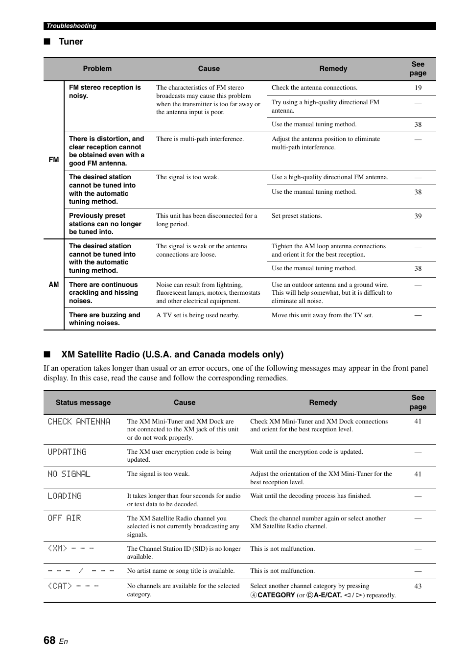 Yamaha RX-V461 User Manual | Page 72 / 93