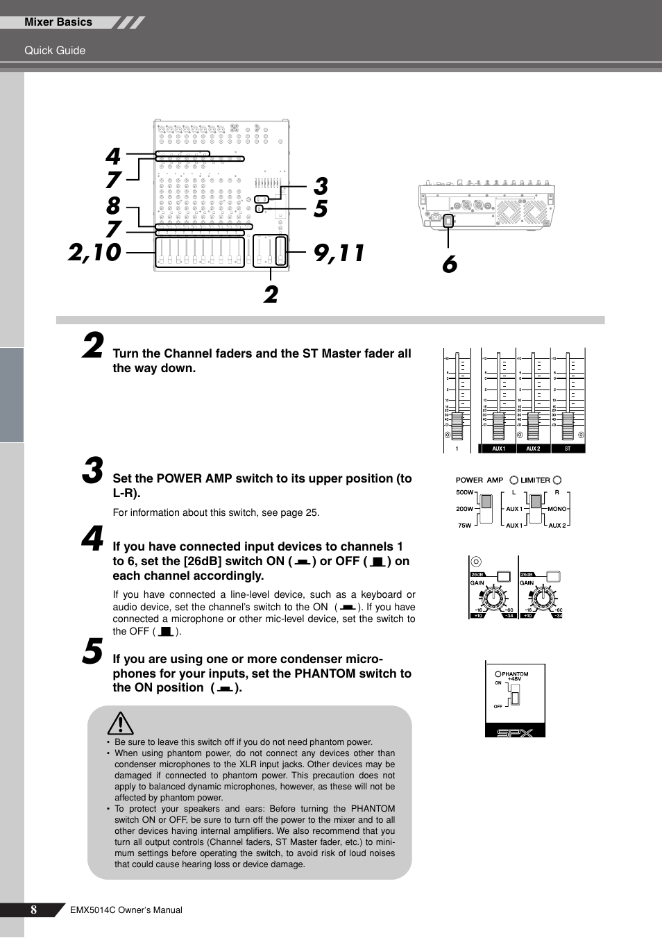 Yamaha EM5014C User Manual | Page 8 / 37