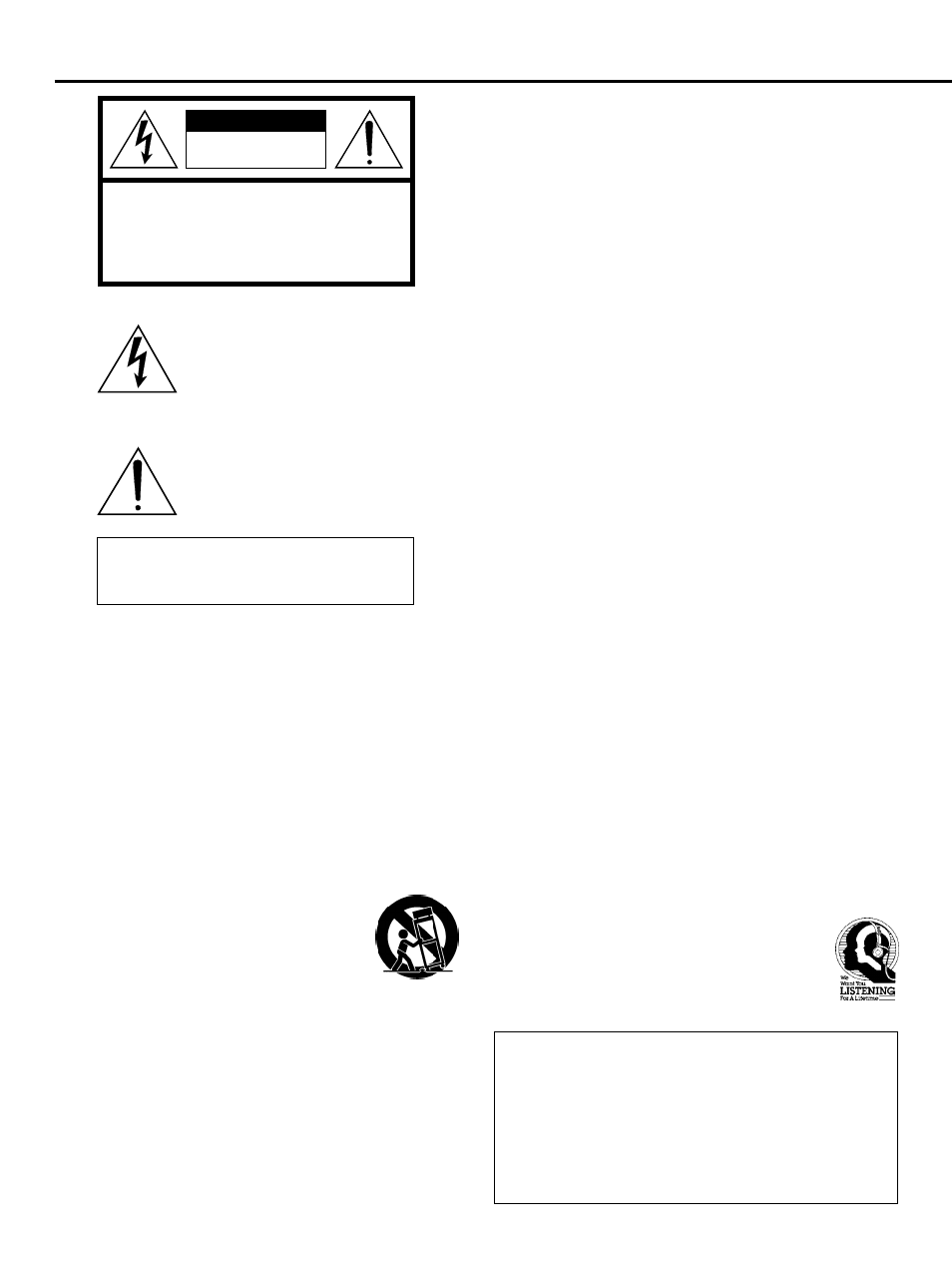 Safety instructions, We want you listening for a lifetime | Yamaha CDM-900 User Manual | Page 2 / 26
