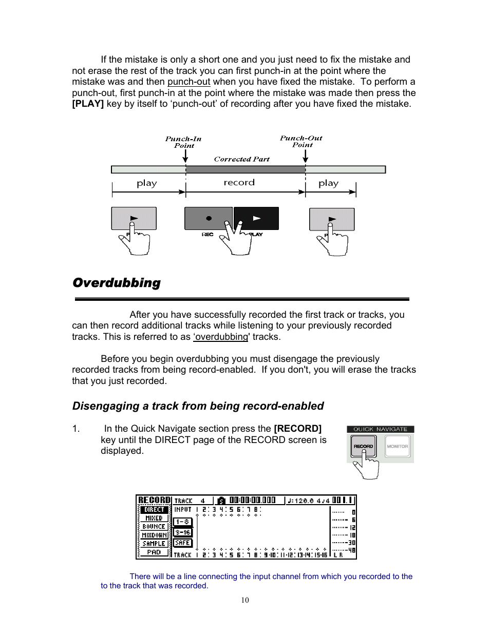 Overdubbing | Yamaha 101 User Manual | Page 13 / 27