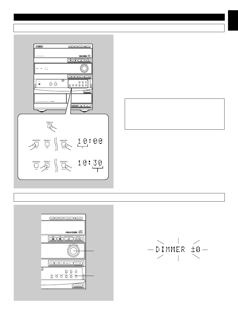 Setting the clock, Adjusting brightness of the display, English e-7 | Preparations and connections, Dolby b nr, Volume display, Changes | Yamaha GX500 User Manual | Page 17 / 44