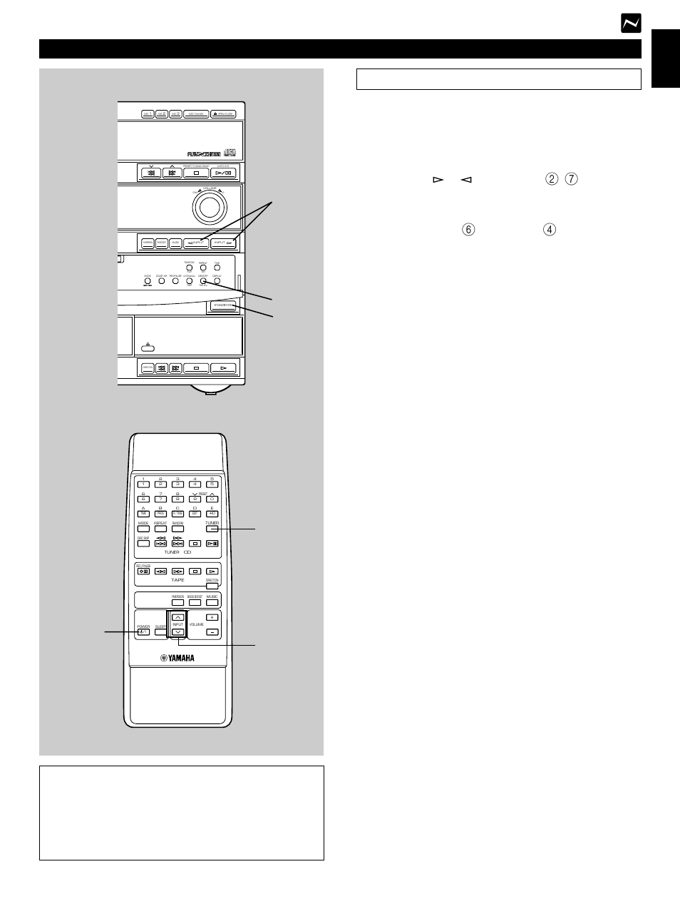 Automatic preset tuning, E-17 english, Tuning operation | When the automatic preset tuning is completed, Turn on the power, Press input or until “tuner, And “auto | Yamaha GX500 User Manual | Page 27 / 44