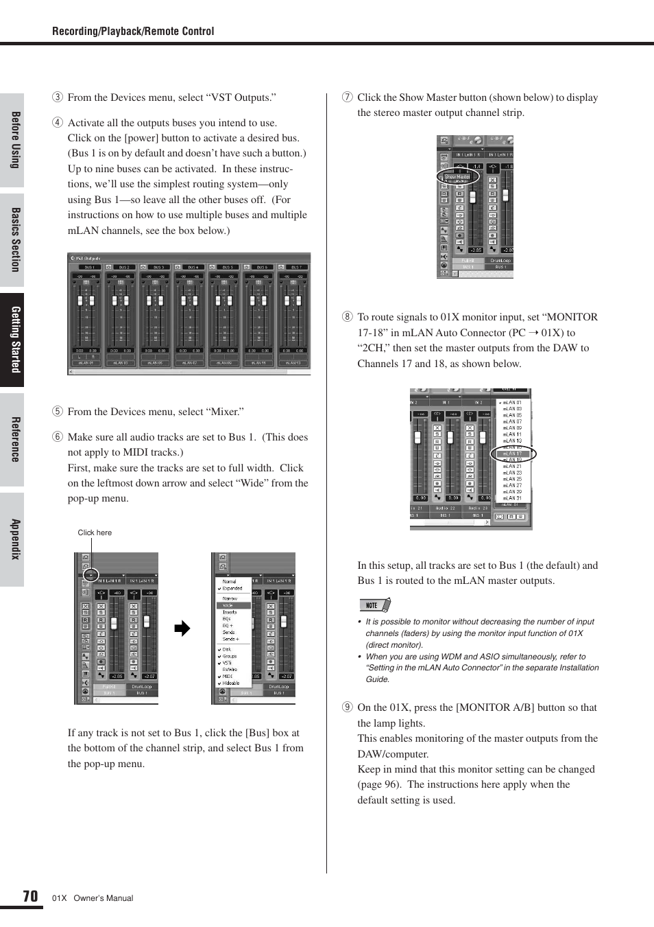 Yamaha 01X User Manual | Page 70 / 156