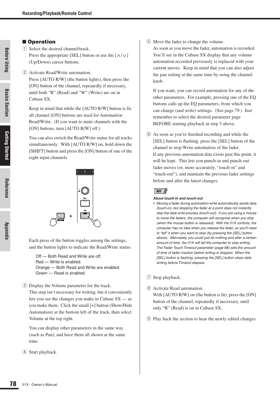 Yamaha 01X User Manual | Page 78 / 156