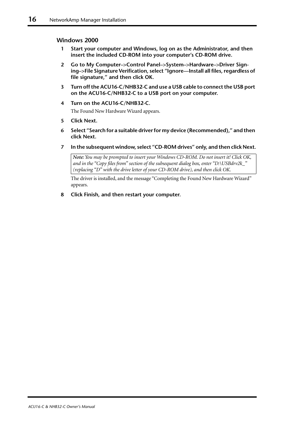 Yamaha NHB32-C User Manual | Page 20 / 44