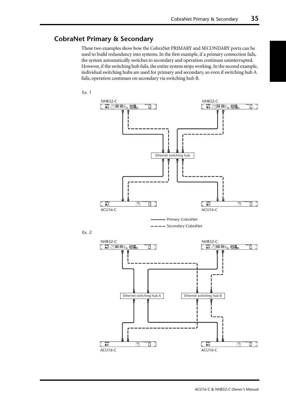 Cobranet primary & secondary, English cobranet primary & secondary | Yamaha NHB32-C User Manual | Page 39 / 44