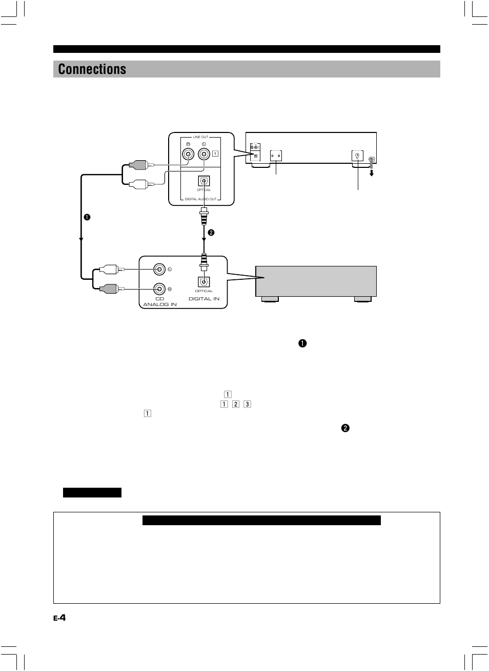 Connections | Yamaha CDC-585 User Manual | Page 8 / 28