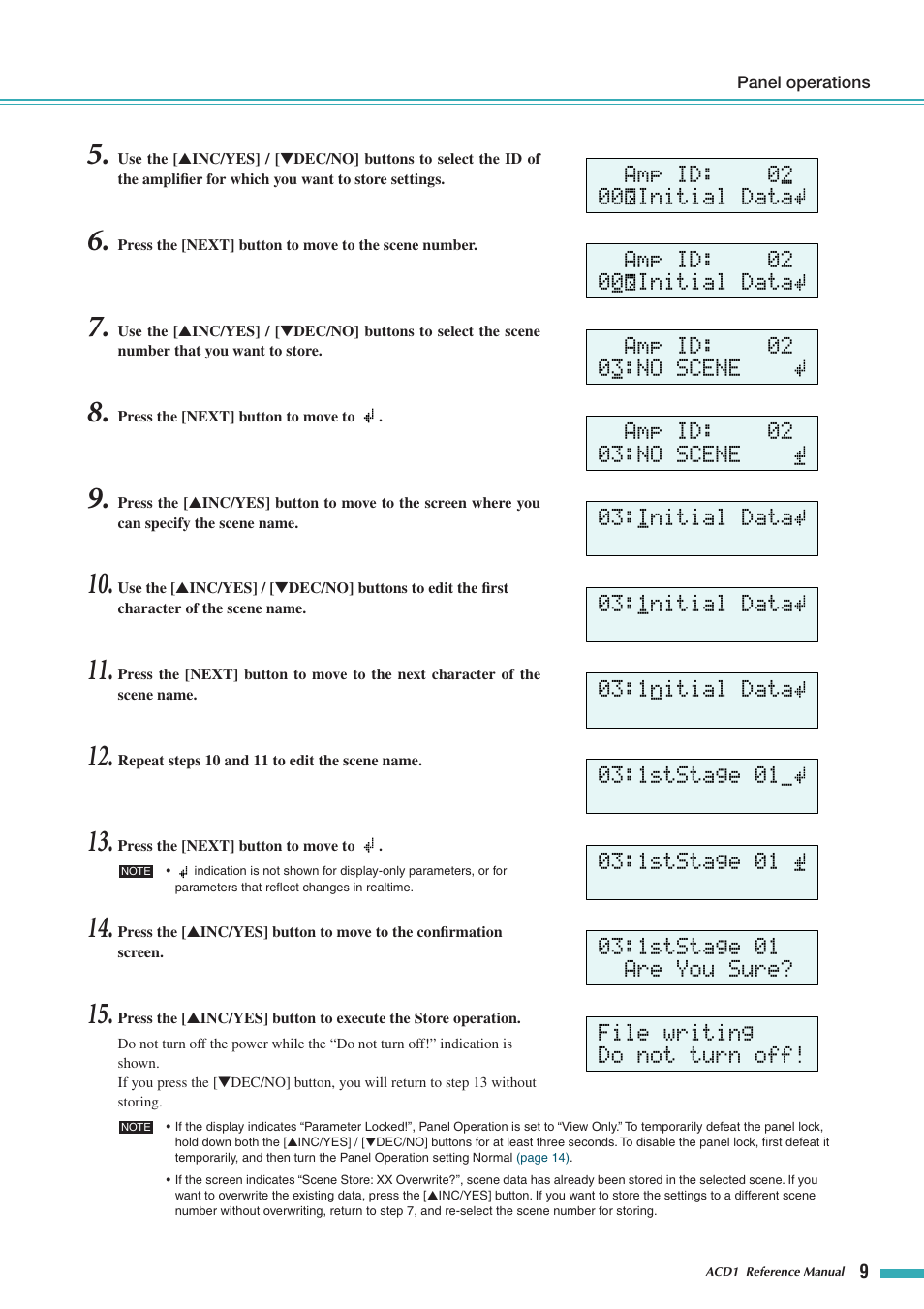 Yamaha ACD1 User Manual | Page 9 / 25