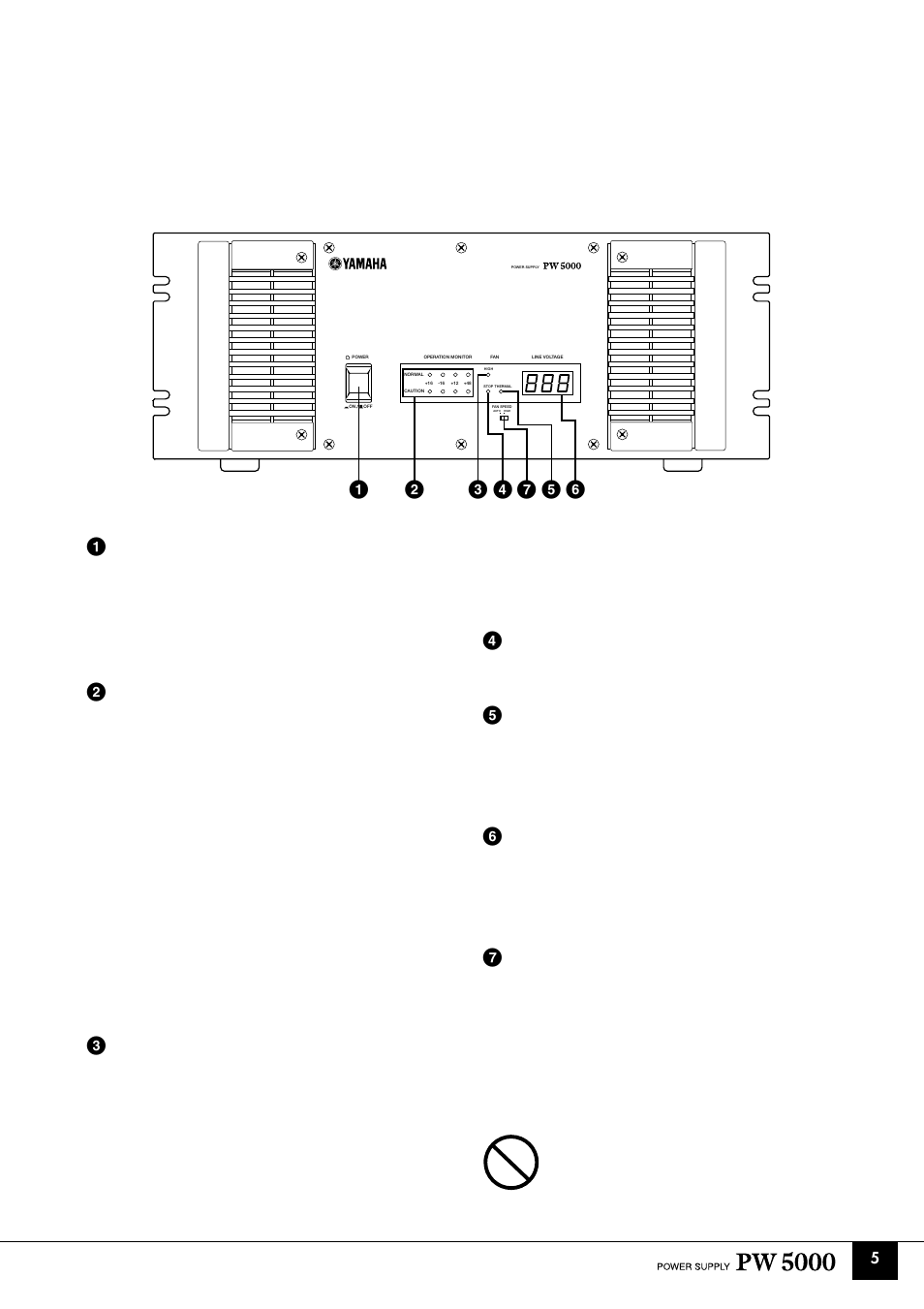 Yamaha PW5000 User Manual | Page 5 / 8