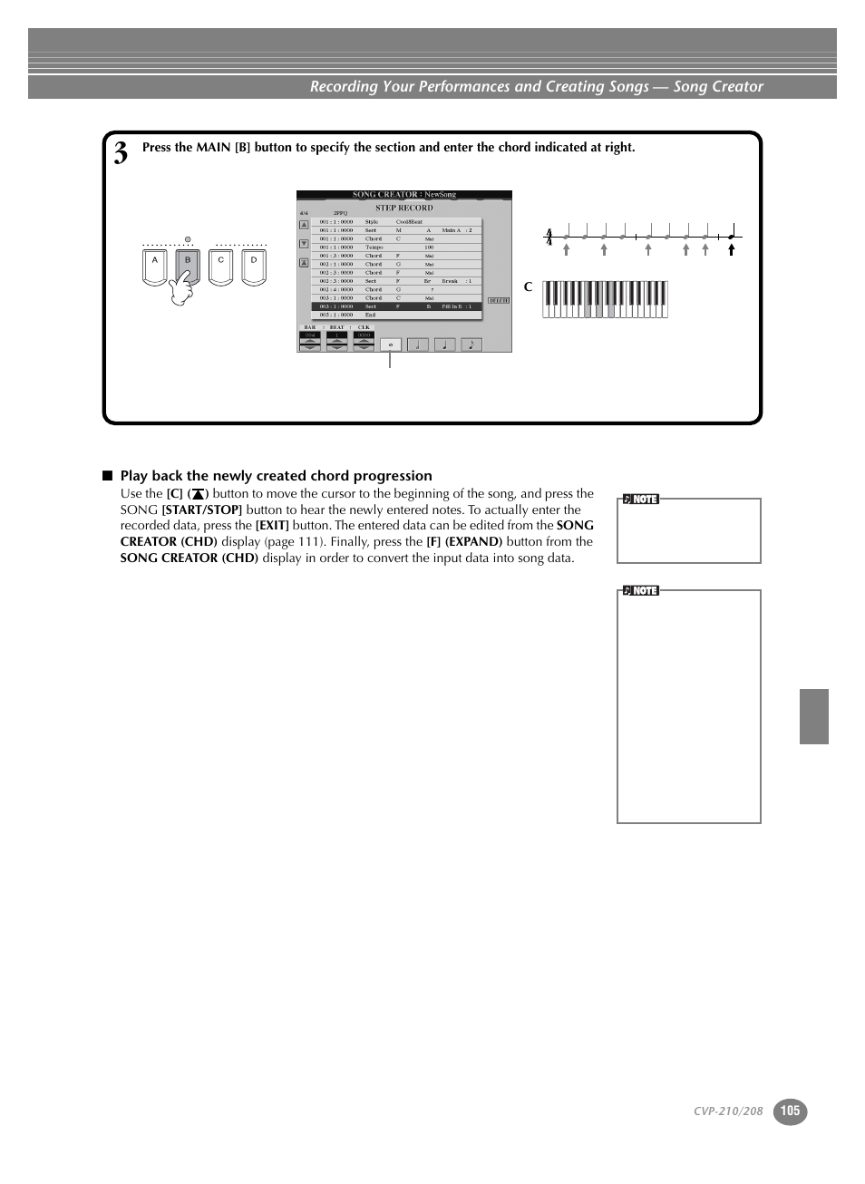 Yamaha CVP-208  EN User Manual | Page 105 / 180
