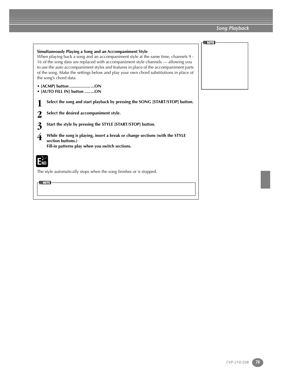 Yamaha CVP-208  EN User Manual | Page 79 / 180
