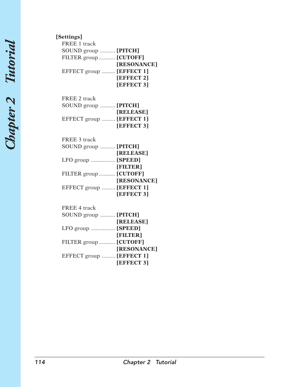 Chapter 2 t utorial | Yamaha SU700 User Manual | Page 114 / 354