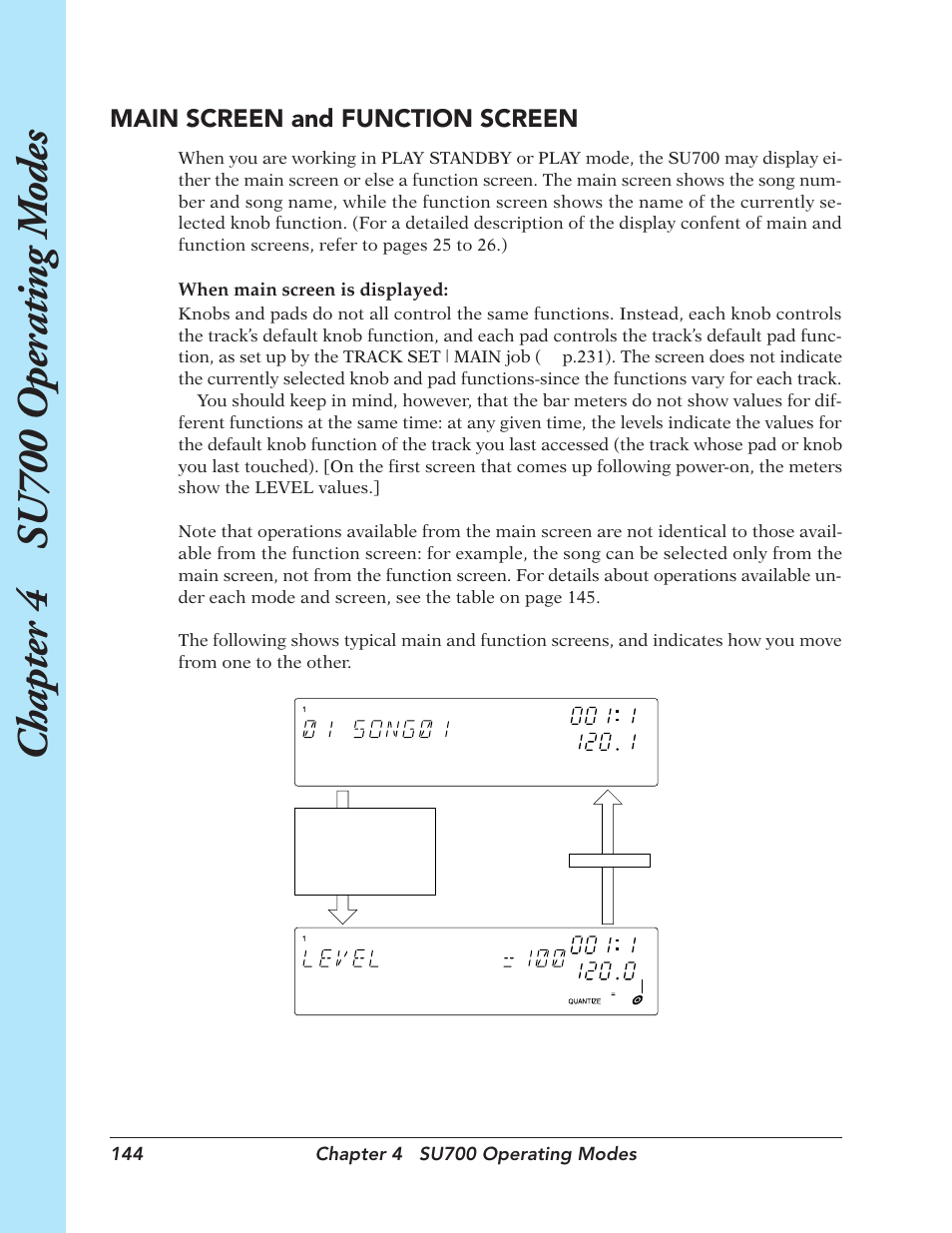 Chapter 4 su700 oper ating m odes | Yamaha SU700 User Manual | Page 144 / 354