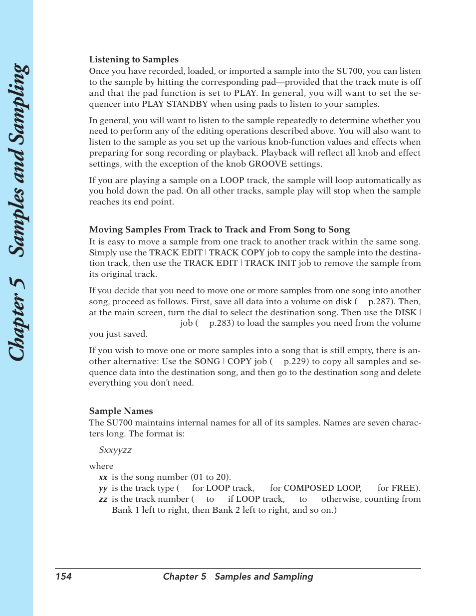 Chapter 5 samples and sampling | Yamaha SU700 User Manual | Page 154 / 354