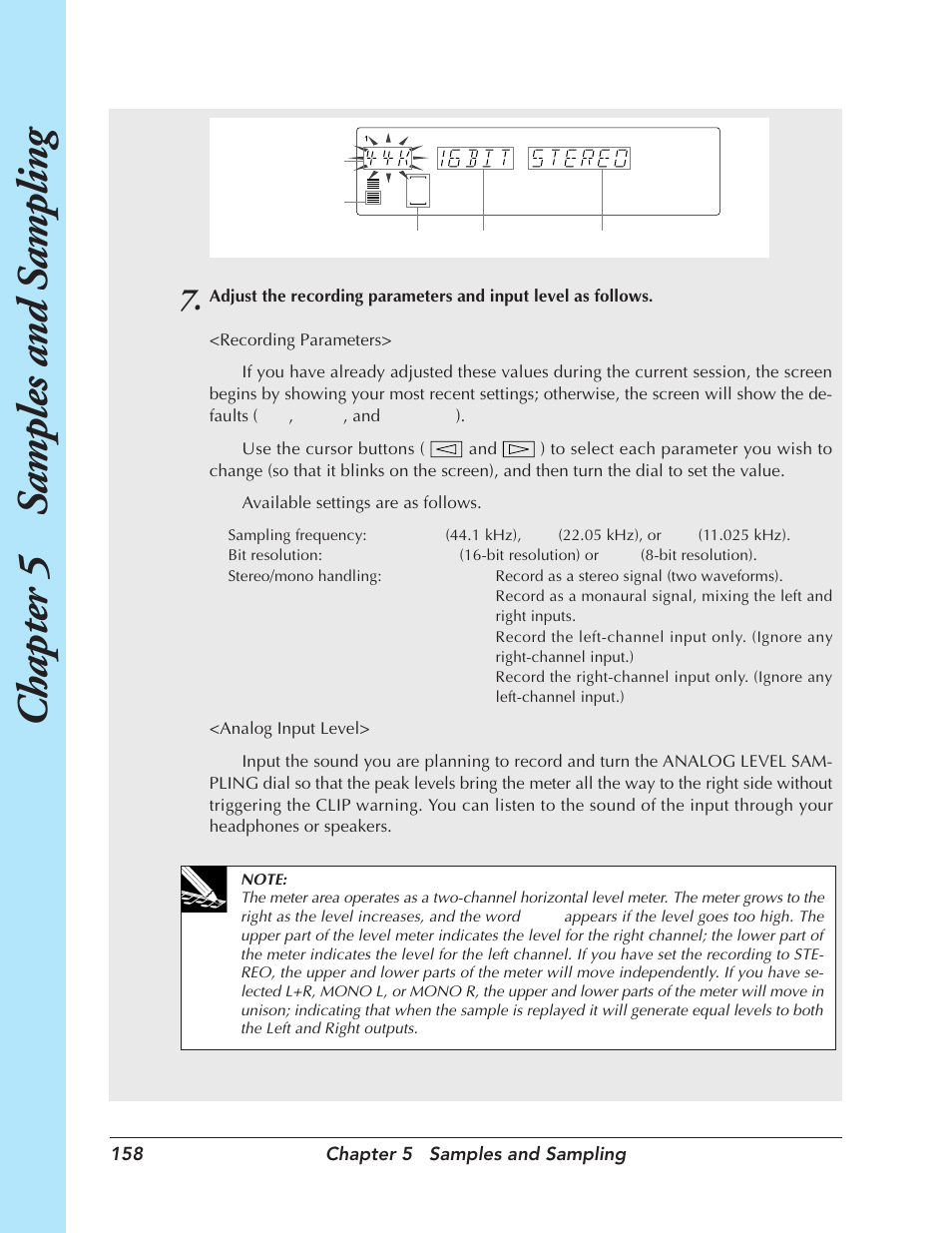 Chapter 5 samples and sampling | Yamaha SU700 User Manual | Page 158 / 354