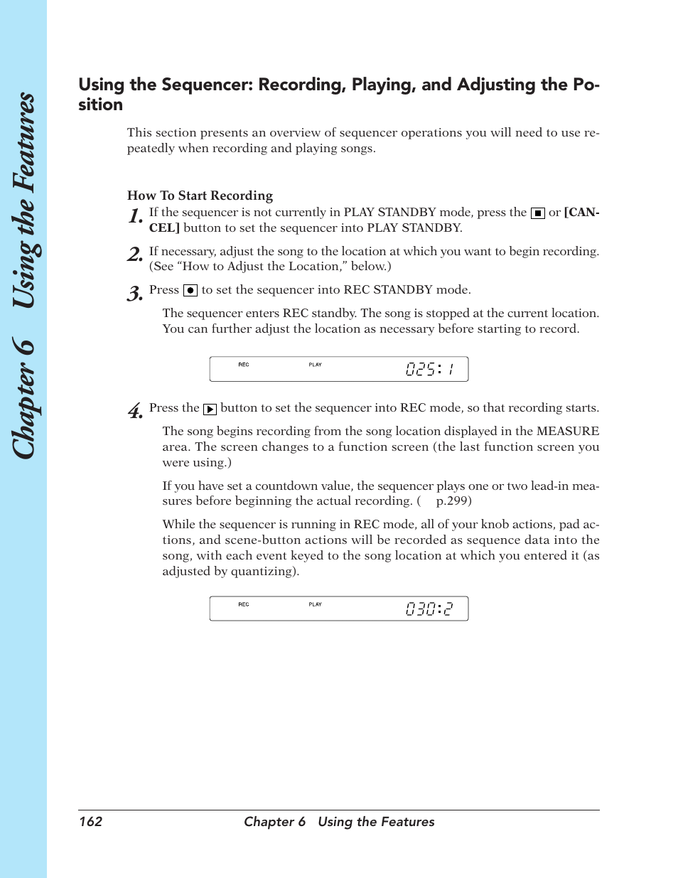 Chapter 6 u sing the f eatur es | Yamaha SU700 User Manual | Page 162 / 354