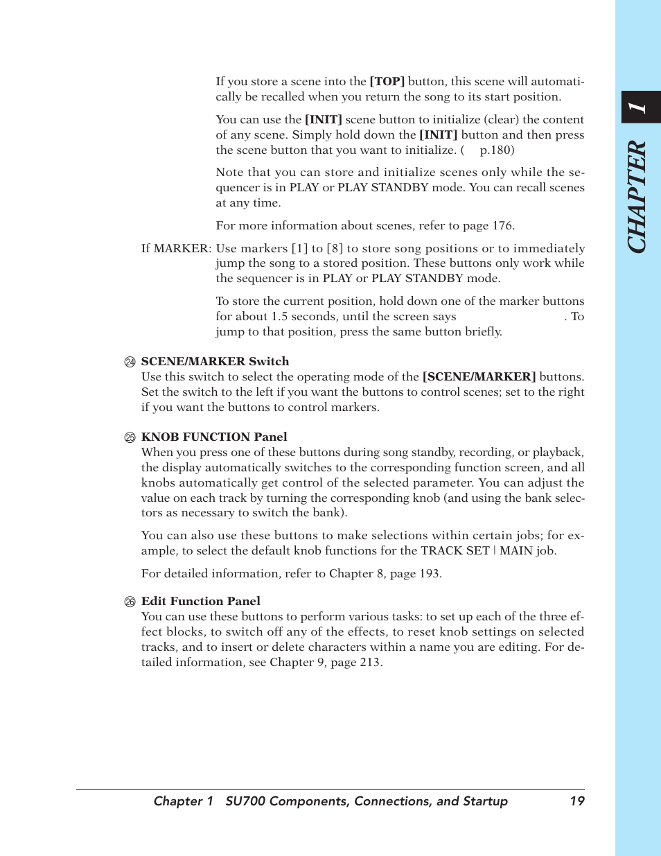 Chapter 1 | Yamaha SU700 User Manual | Page 19 / 354