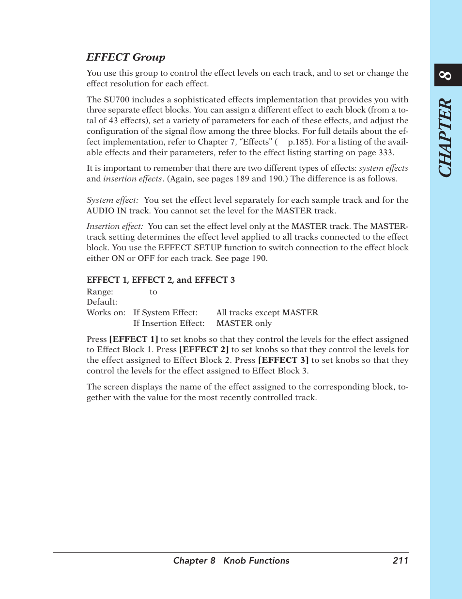 Chapter 8 | Yamaha SU700 User Manual | Page 211 / 354
