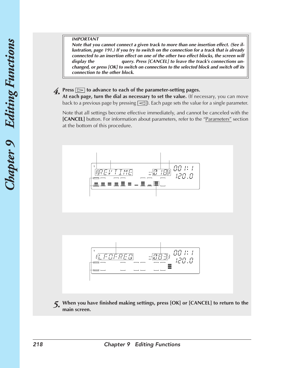 Chapter 9 e diting f unctions | Yamaha SU700 User Manual | Page 218 / 354