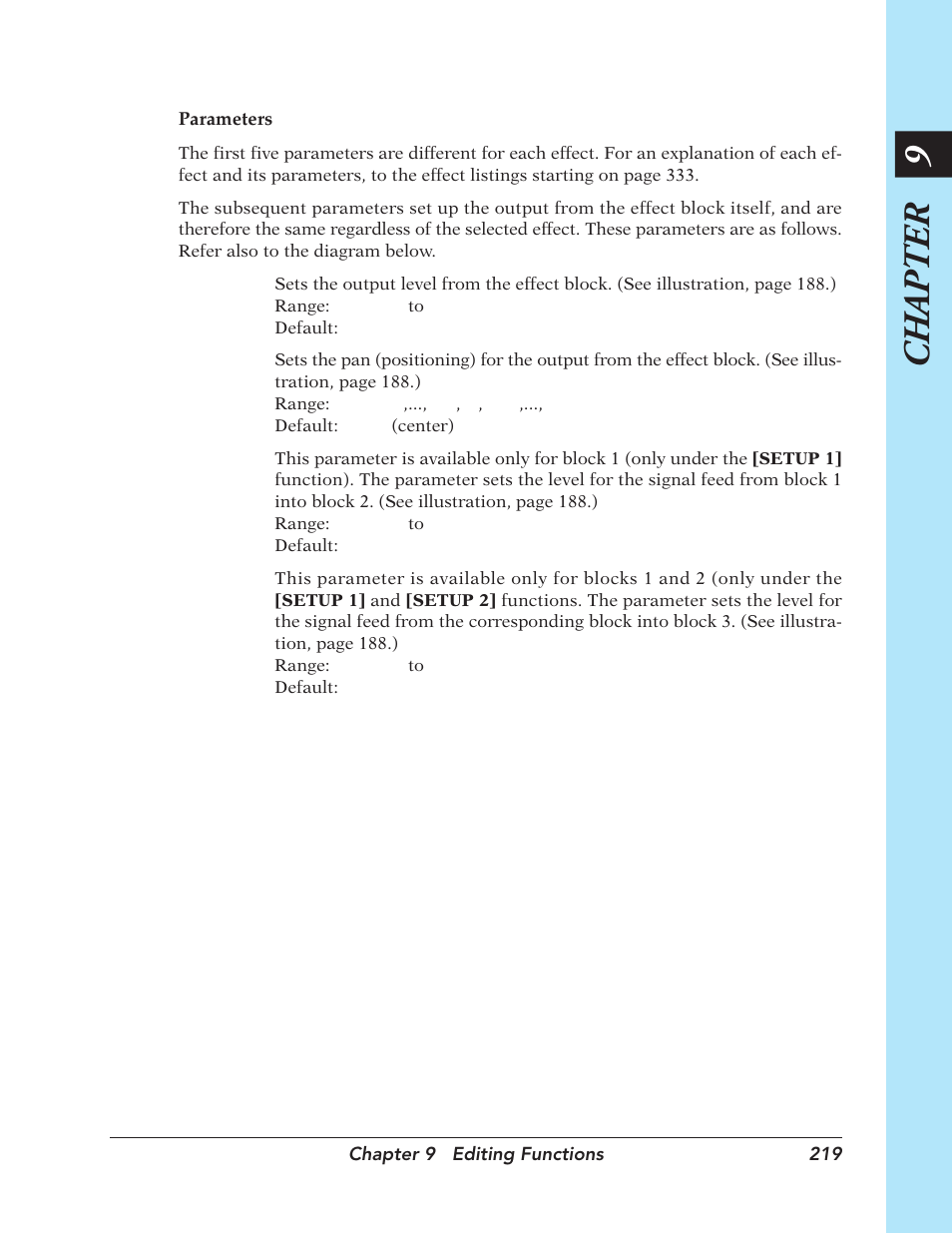 Chapter 9 | Yamaha SU700 User Manual | Page 219 / 354