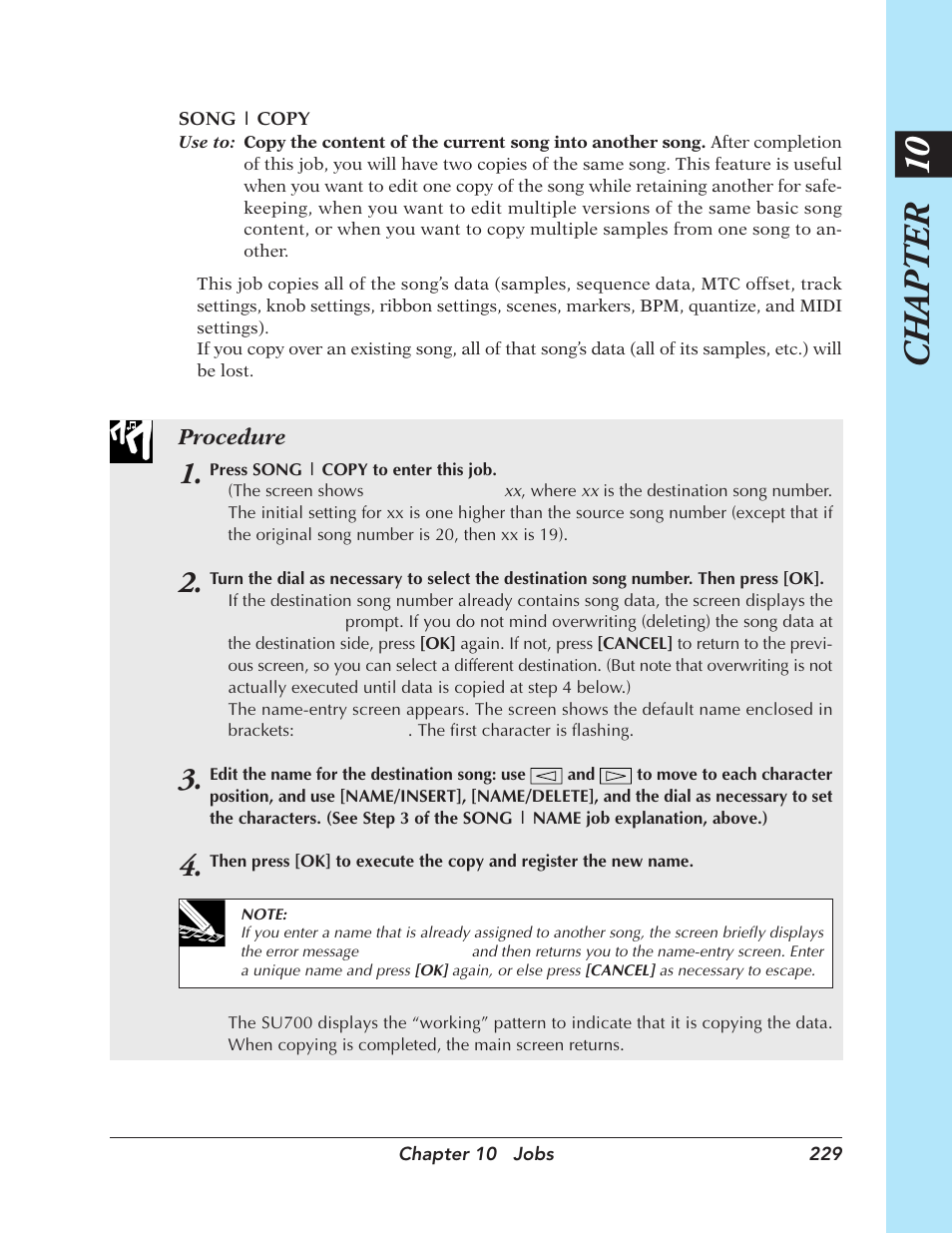 Chapter 10 | Yamaha SU700 User Manual | Page 229 / 354