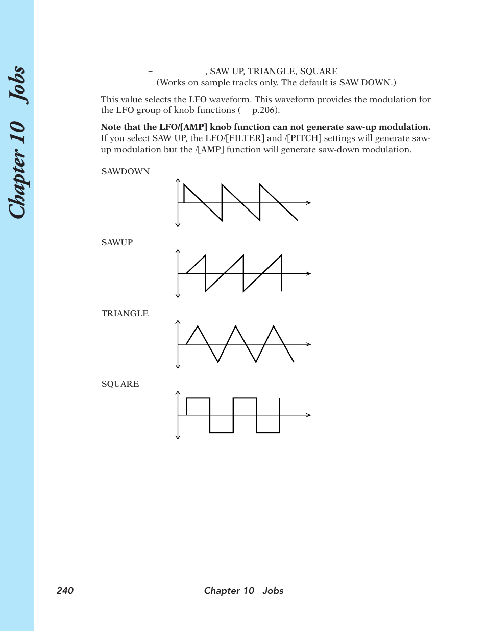 Chapter 10 j obs | Yamaha SU700 User Manual | Page 240 / 354