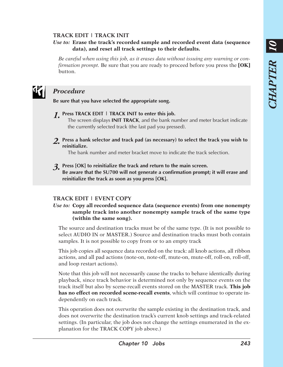 Chapter 10 | Yamaha SU700 User Manual | Page 243 / 354