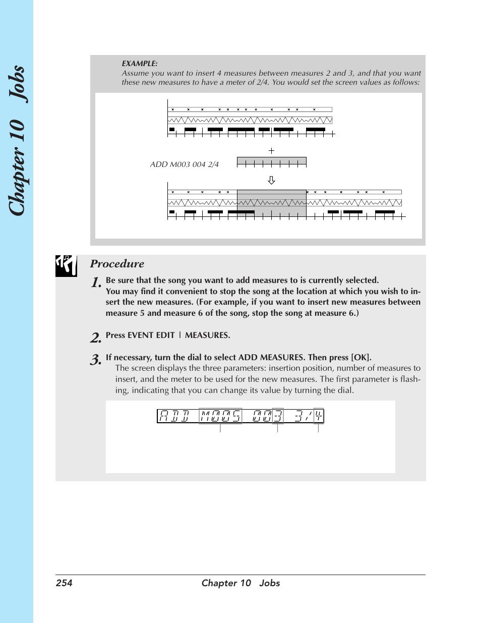 Chapter 10 j obs, Procedure | Yamaha SU700 User Manual | Page 254 / 354