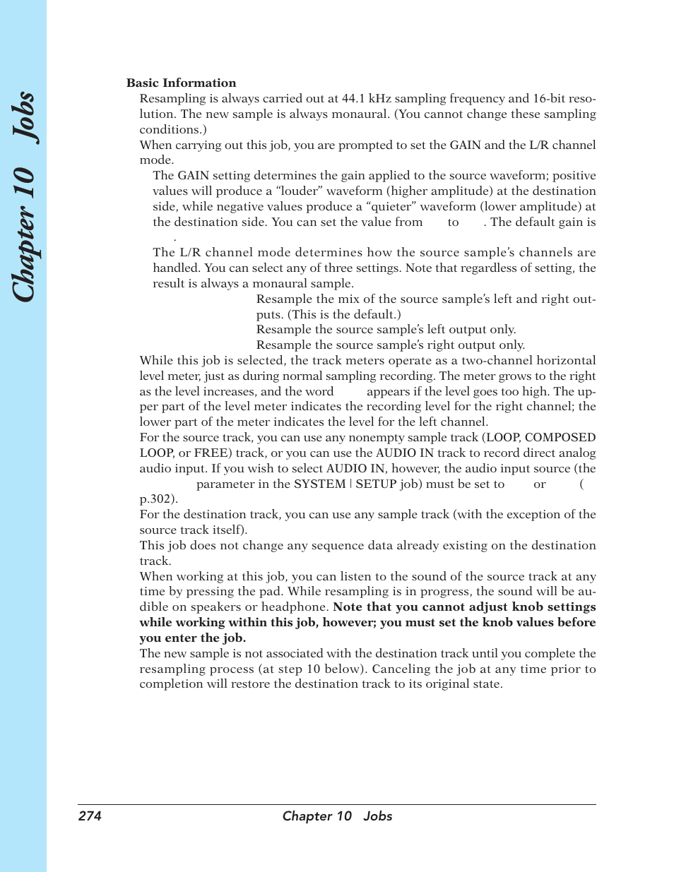 Chapter 10 j obs | Yamaha SU700 User Manual | Page 274 / 354