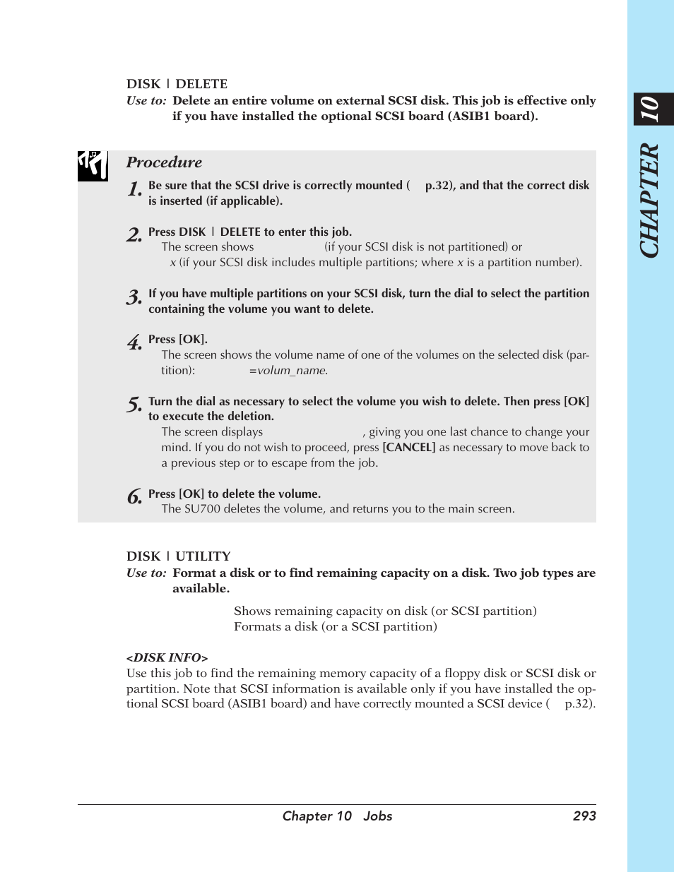 Chapter 10 | Yamaha SU700 User Manual | Page 293 / 354