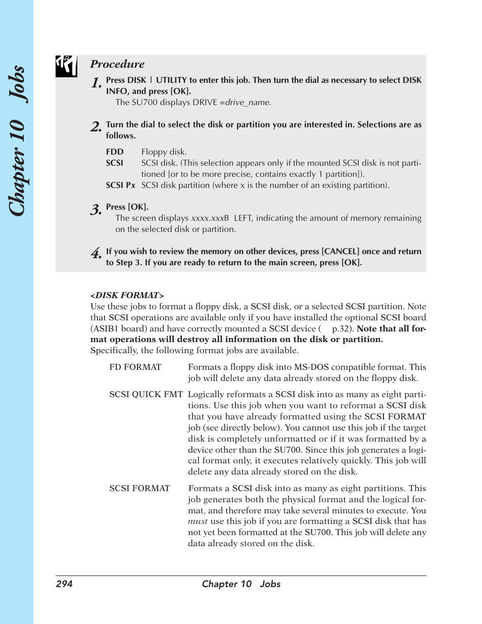 Chapter 10 j obs | Yamaha SU700 User Manual | Page 294 / 354