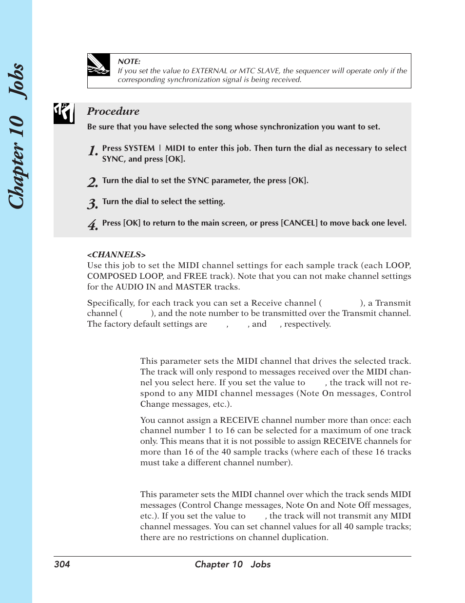 Chapter 10 j obs | Yamaha SU700 User Manual | Page 304 / 354