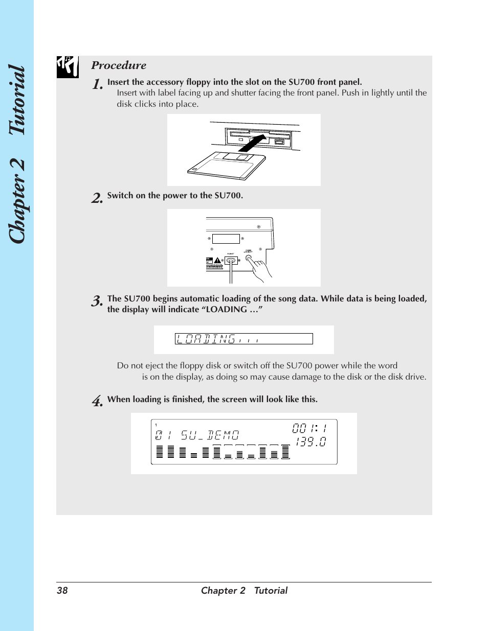 Chapter 2 t utorial | Yamaha SU700 User Manual | Page 38 / 354