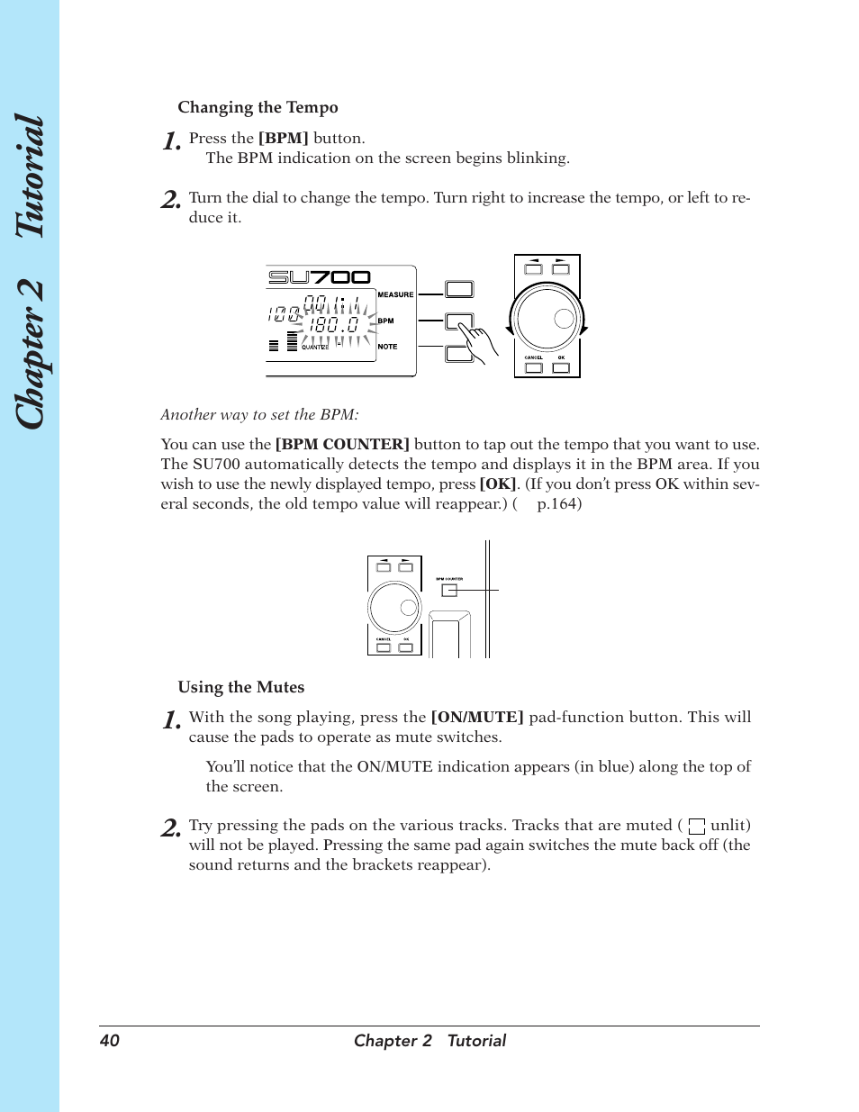 Chapter 2 t utorial | Yamaha SU700 User Manual | Page 40 / 354