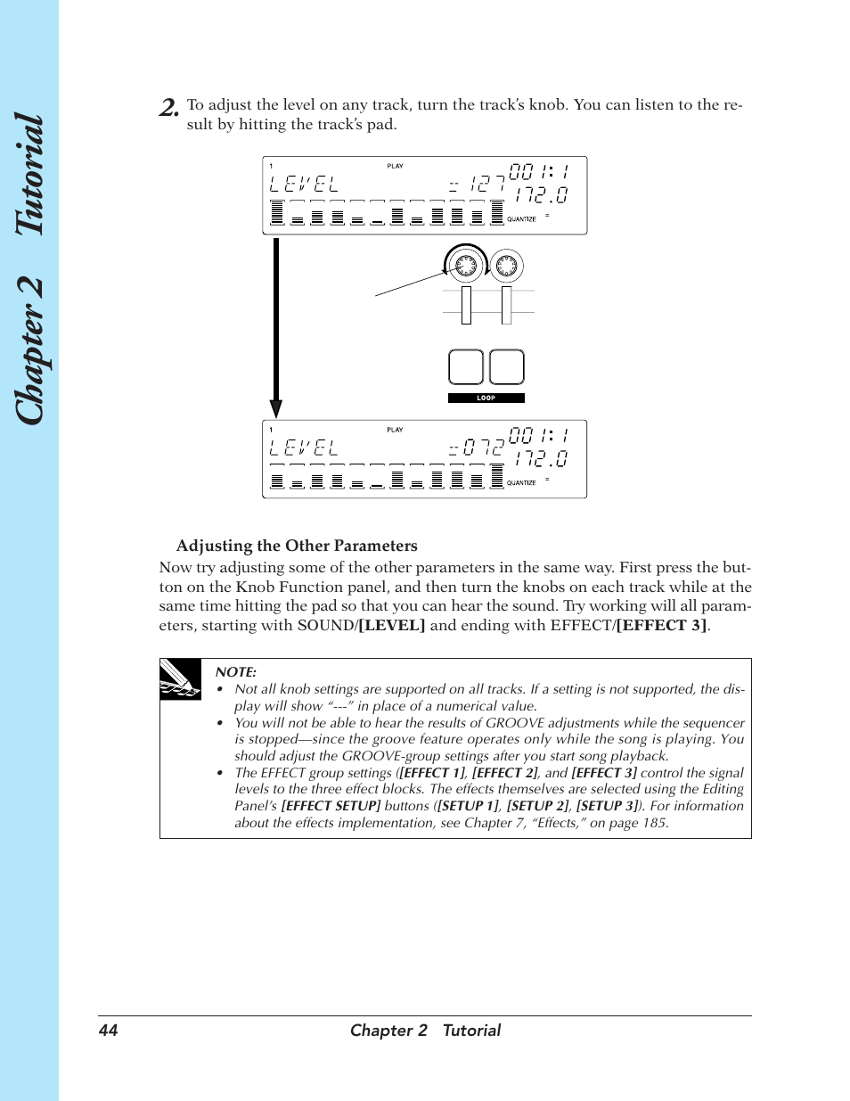 Chapter 2 t utorial | Yamaha SU700 User Manual | Page 44 / 354