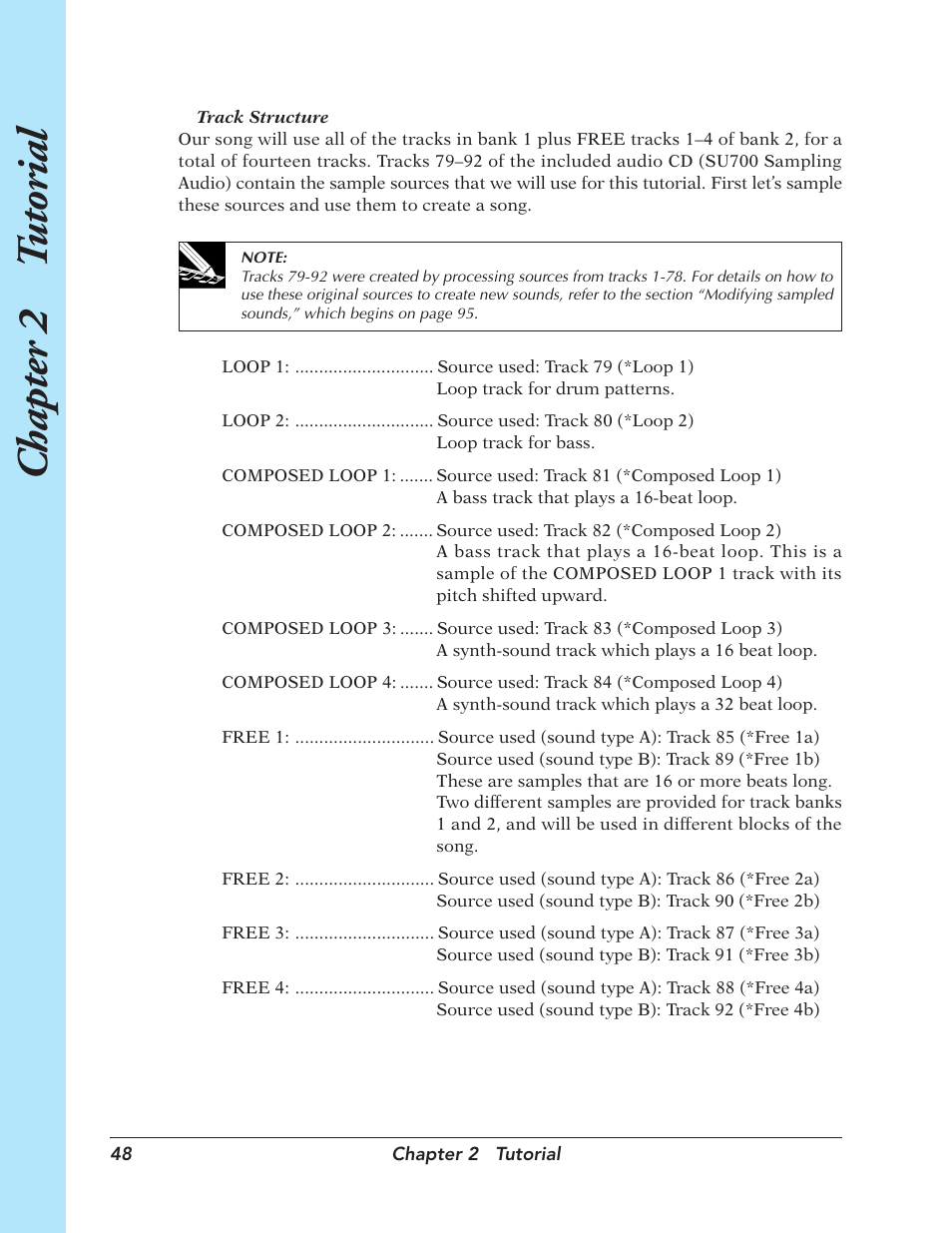 Chapter 2 t utorial | Yamaha SU700 User Manual | Page 48 / 354