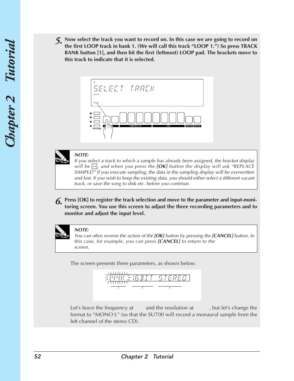 Chapter 2 t utorial | Yamaha SU700 User Manual | Page 52 / 354