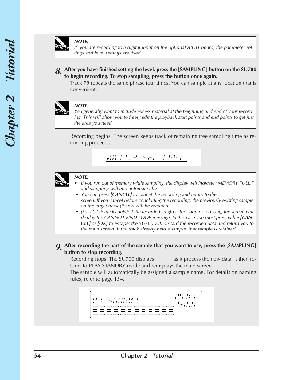 Chapter 2 t utorial | Yamaha SU700 User Manual | Page 54 / 354