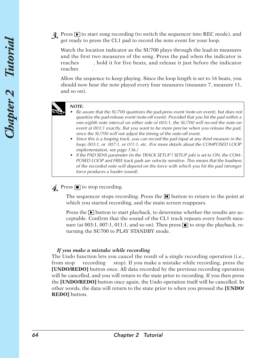 Chapter 2 t utorial | Yamaha SU700 User Manual | Page 64 / 354